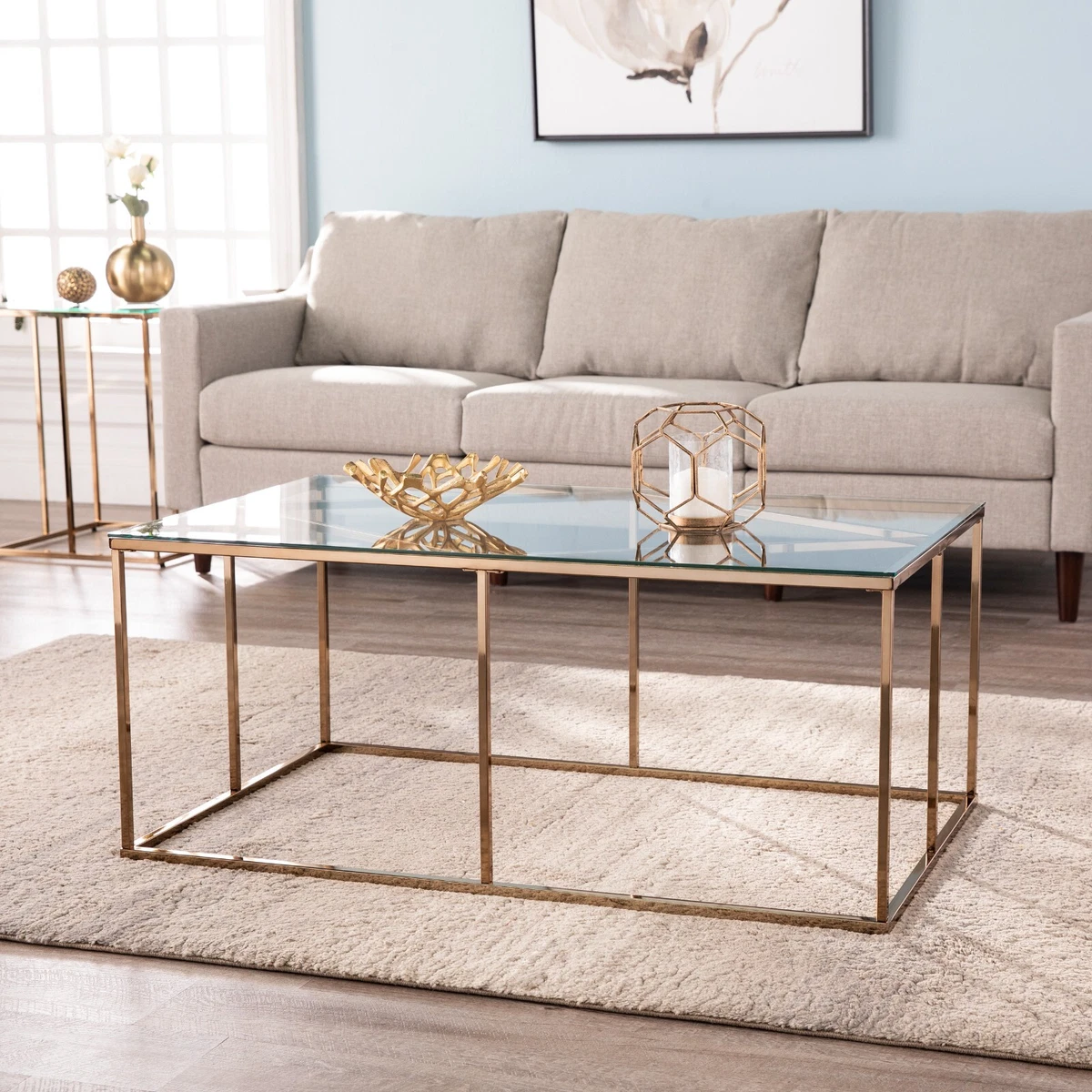 Glass top cocktail table deals