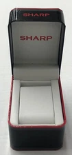 SHARP Black Watch Box Presentation Display Storage Case with warranty