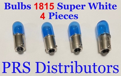 1815 Mini bayonet BA9S Super White Light bulbs 12V 8 watts 4 Pieces - Foto 3 di 4