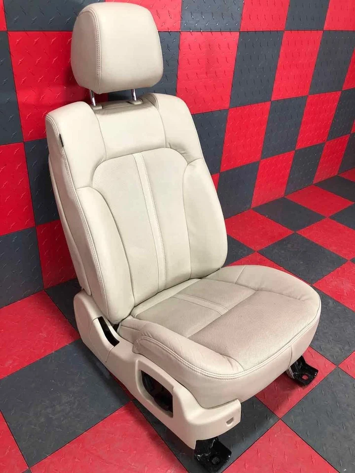 2013-19 林肯 MKT 右握乘客 12 路电源加热/冷却前座棕褐色-6D — 第 2/4 张图片