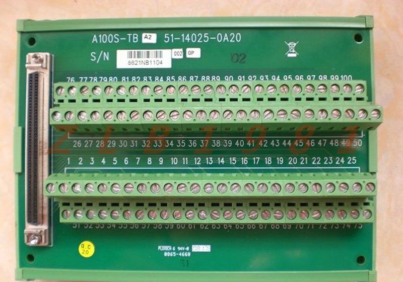 ONE USED- PLOTECH 100-pin wiring terminal blocks A100S-TB SCSI