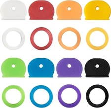 16 Pack Key Covers Caps Tags Set Identifiers Coding Labels Standard Flat House