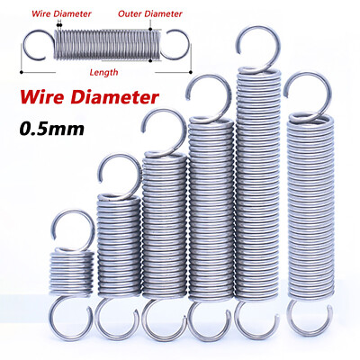Open Tension Spring Expansion A2 Stainless Steel Spring Wire Diamete 0.5mm