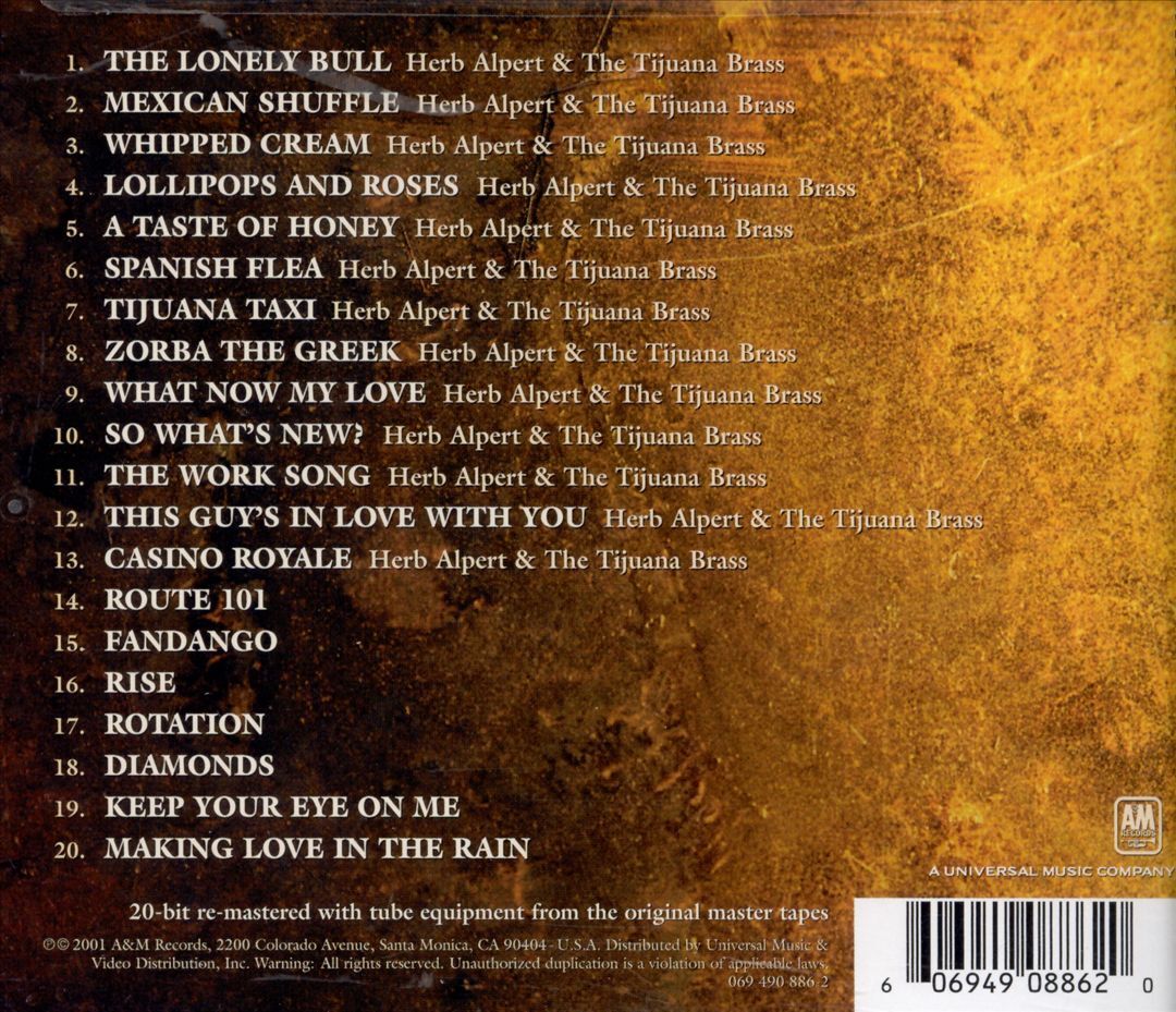 HERB ALPERT DEFINITIVE HITS NEW CD 606949088620 eBay