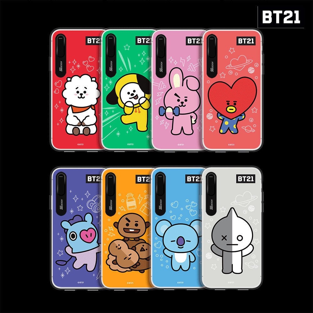 BTS BT21 Official Authentic Goods Graphic Light UP Case for iPhone