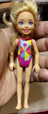 Barbie Club Chelsea Doll Swimsuit Blonde Summer Kid C154