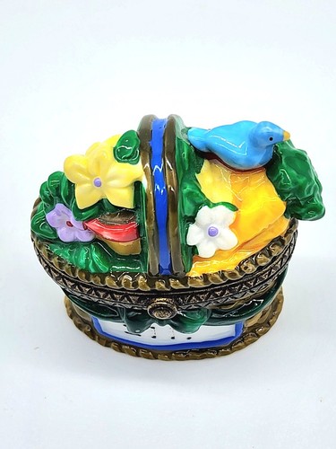 Caja de baratijas con bisagras cesta de flores Midwest of Cannon Falls con pala - Imagen 2 de 12