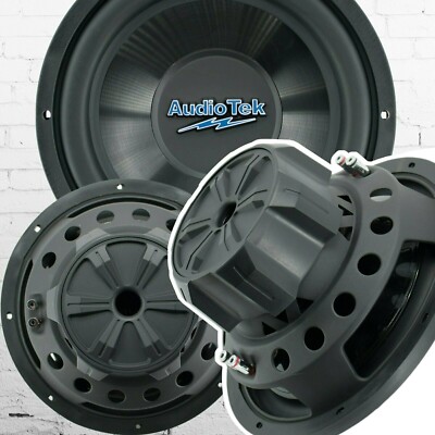 New Audiotek 10 Inch 1400 Watts Car Audio Subwoofer w/ 4 Ohm Power - 1 SUB
