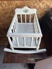 Cabbage Patch Kids Wooden Rocking Crib Cradle, Vtg 1980’s