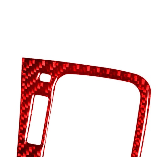 Kit de cubierta de tablero interior de fibra de carbono rojo de 5 piezas para Hyundai Azera 2006-2011 - Imagen 8 de 20