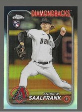 2024 Topps Chrome Andrew Saalfrank Diamondbacks #178 RC Rookie Refractor Sp