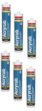 6x Paint Acrylic White Sealant Joint Construction
