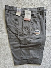 NEW Mens Dockers Cargo Shorts with Stretch Gray Grey 30 32 33 34 36 38 42