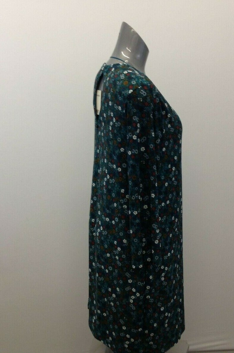 George Green Floral Dress Women's Size XL 3/4 Sleeve Back Keyhole Polyester  | eBay