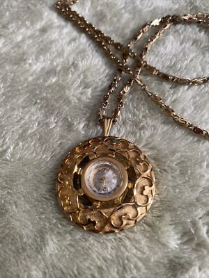 Andre Bouchard 17 Jewels Pendant Watch 24  #752