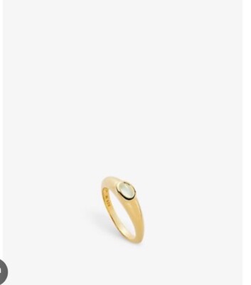MISSOMA Moonstone Stacking Good Vibes Ring Size N
