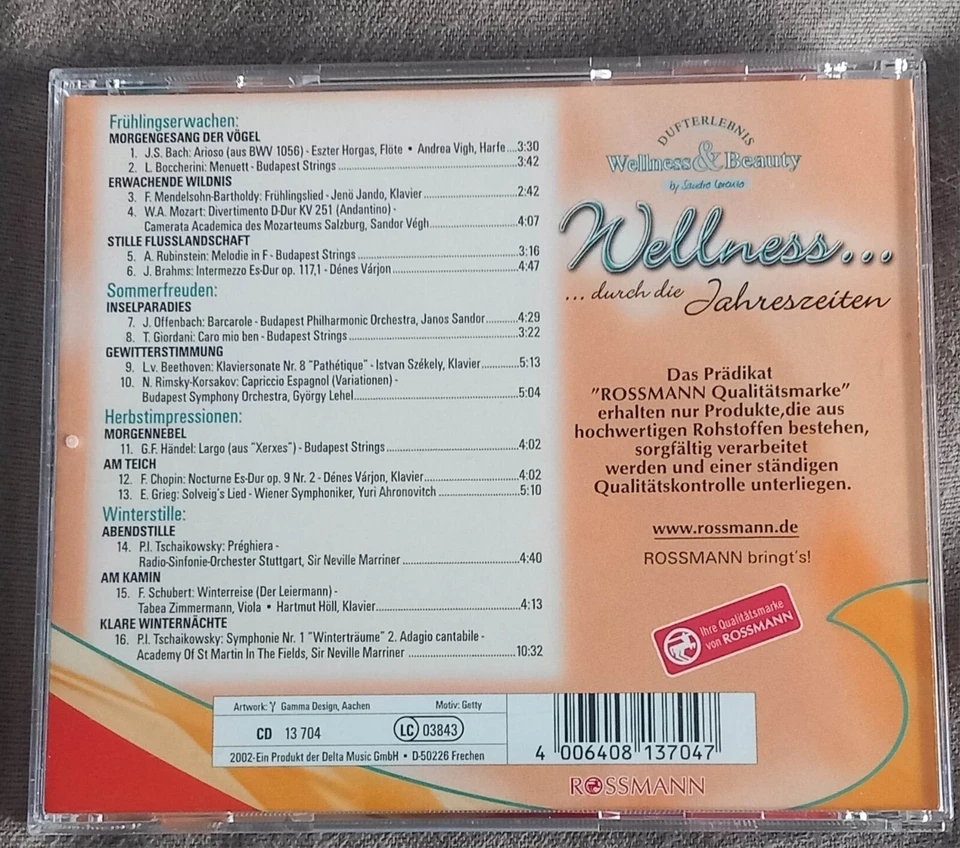 CD -  Wellness ... durch die Jahreszeiten - Melodien zum Entspannen -  Anschauen - Bild 2 von 2