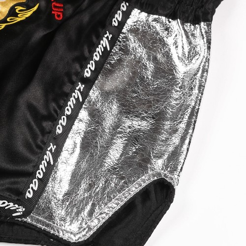 Mens Shorts Colorblock Satin Kickboxing Fight Tiger Muay Thai Sanda MMA Pants - Picture 50 of 106