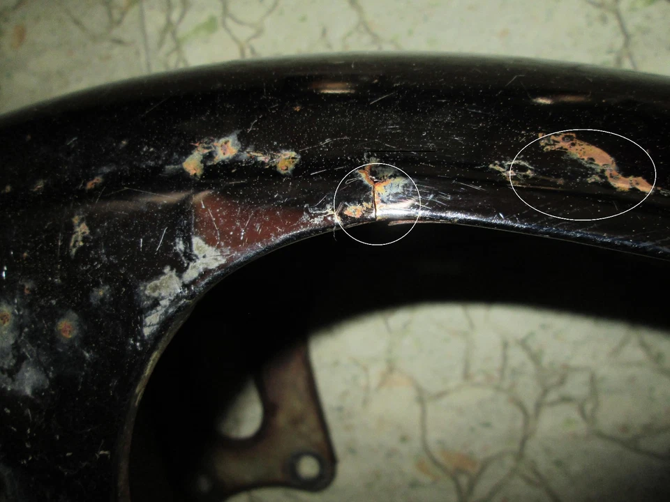 Guardabarros delantero Yamaha XS-400 Foto 4 de 4