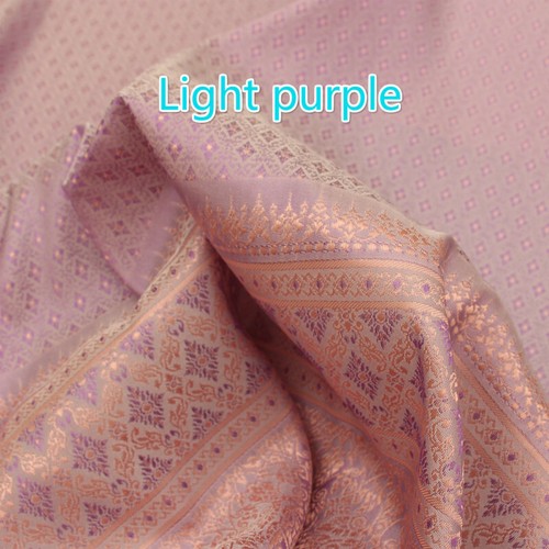 Asian Jacquard Brocade Fabric Traditional Ethnic Costume Skirt Dress Cloth Trims - Picture 19 of 19