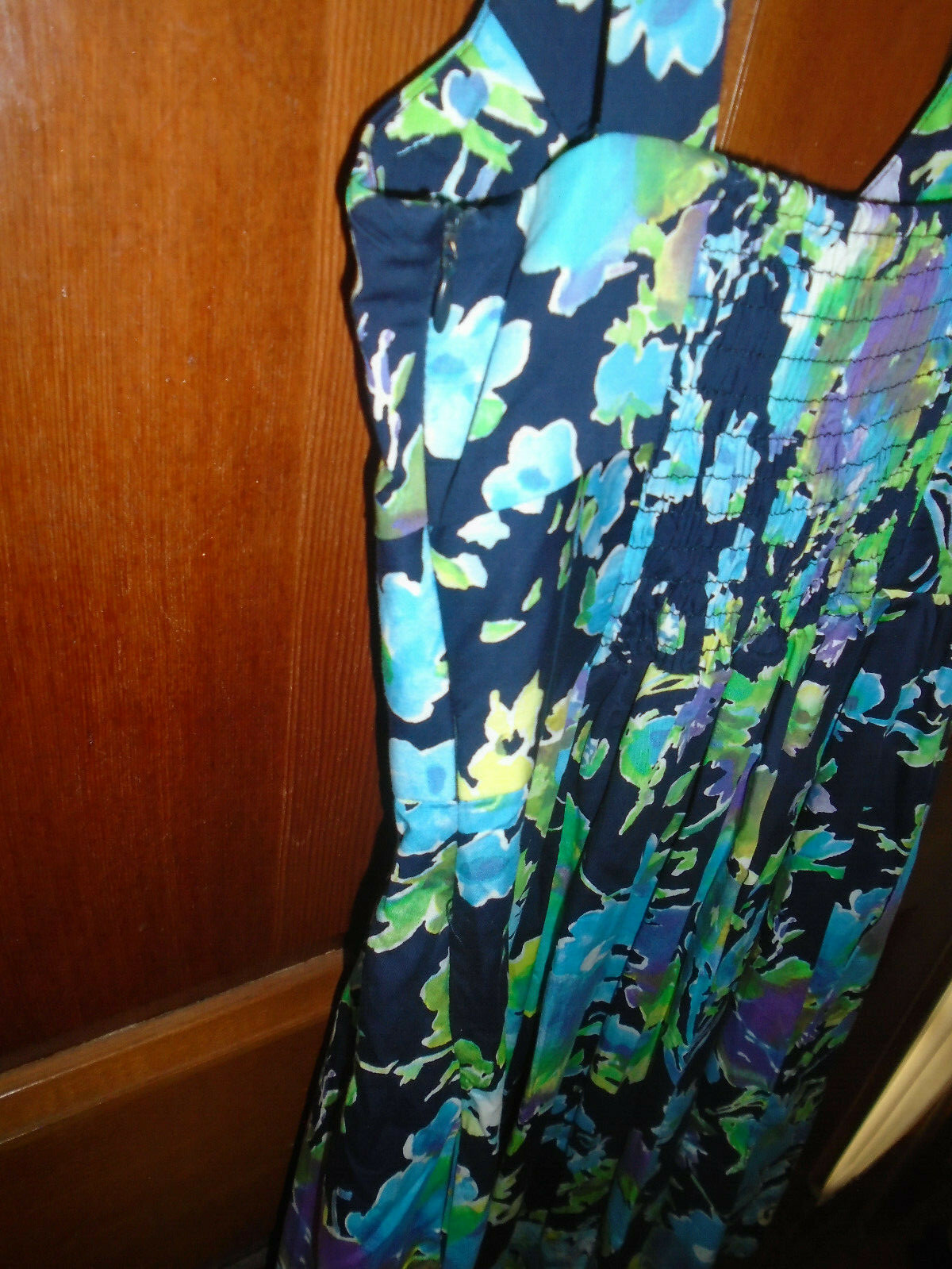 ZARA BASIC BLUE FLORAL SLEEVELESS DRESS WOMEN'S SIZE … Gem