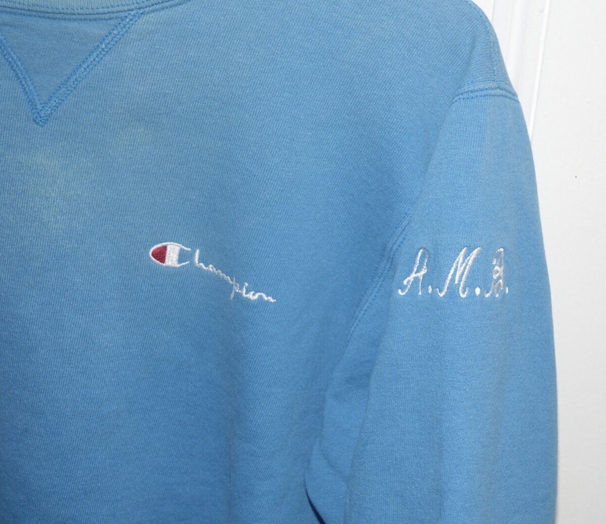 Vintage Champion Sweatshirt Made In The USA Men's Large Teal Vintage Champion Sweatshirt Made In The USA Men's Large Teal