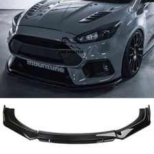 Gloss Black For Ford Fiesta ST MK5 Mk6 MK7.5 Front Bumper Lip Spoiler Splitter