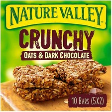 10 x Box Nature Valley Crunchy Oat & Chocolate Cereal Bars