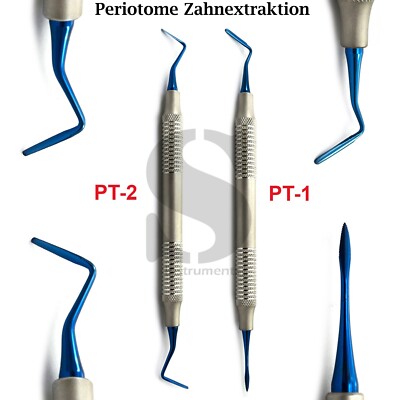 Implantologie Zahnextraktion Periotom PT1 PT2 Chirurgie Instrumente Zahnarzt