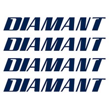 DIAMANT FENDT autocollant sticker camping car caravane caravan 4 Pièces