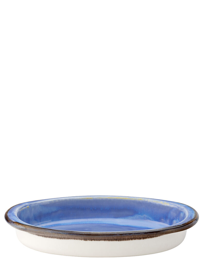 Murra Pacific Porcelain Oval Eared Dish Serving Dish Set 10"" (25Cm) Pack Of 6