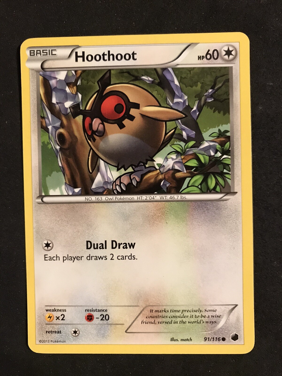 Hoothoot 91/116 - Plasma Freeze - Common - Pokémon Card TCG