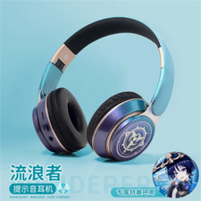 Genshin Impact Scaramouche Foldable Bluetooth Wireless Headset Headphones Gifts