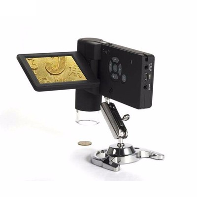 5MP HD Digital Portable Microscope Foldable Camera with 3'' LCD Screen 8 LED