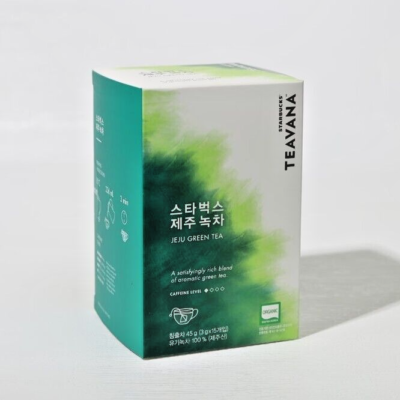 STARBUCKS Korea Teavana Jeju Organic Green Tea Bag 3gx15pcs Matcha