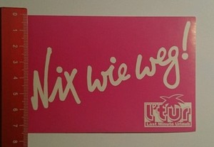 Aufkleber Sticker L Tur Last Minute Urlaub Nix Wie Weg 23081681