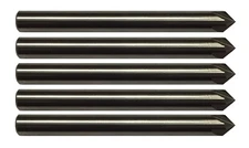 5 Pack 1/4" Solid Carbide Chamfer Mills – 4 Flute 90 Degree USA Made CNC