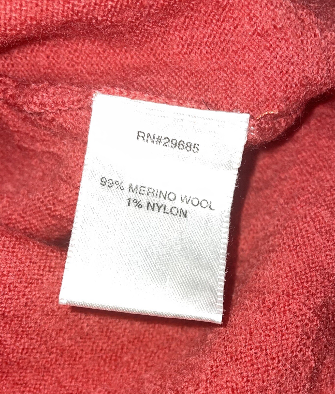 Pendleton V-neck Pullover Sweater Salmon Color 99… - image 7