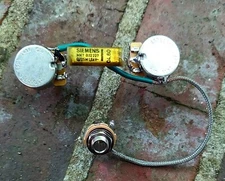 Les Paul Jr Harness CTS 525K Seimens Gold .025 Cap Shielded Wire KellingSound 