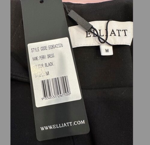 NWT ELLIATT Perri Dress - Elegant Black - Size Medium - Chic & Timeless!" LBD - Picture 9 of 9