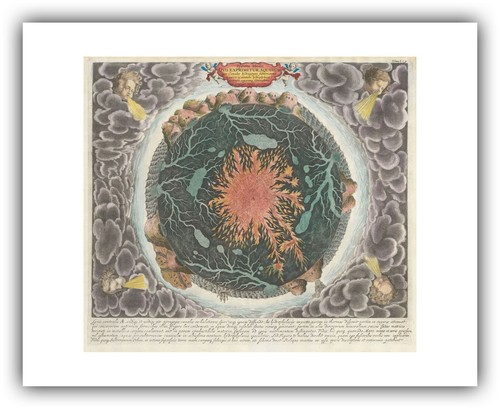 Athanasius Kircher : "Systema Ideale...Aquarum" (c.1668) — Giclee Fine Art Print - Picture 5 of 7
