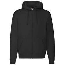 Fruit Of The Loom Mens Zip Through Hooded Sweatshirt / Hoodie