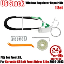 Window Regulator Repair Kit For Corvette C6 05-13 Left Front Driver Side Models
