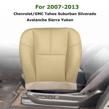For 2007-2013 GMC Sierra 1500 HD Driver Bottom Leather Seat Cover Tan Cashmere