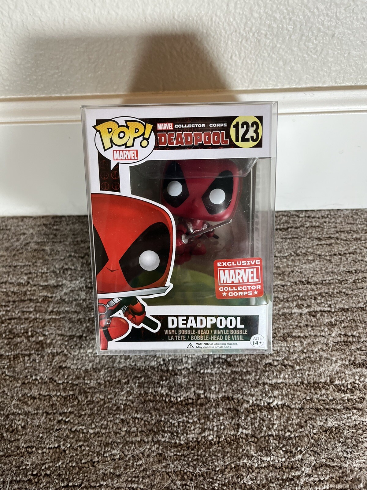 Funko Pop! Vinilo: Marvel - Deadpool - Marvel Collector Corps (Exclusivo) #123