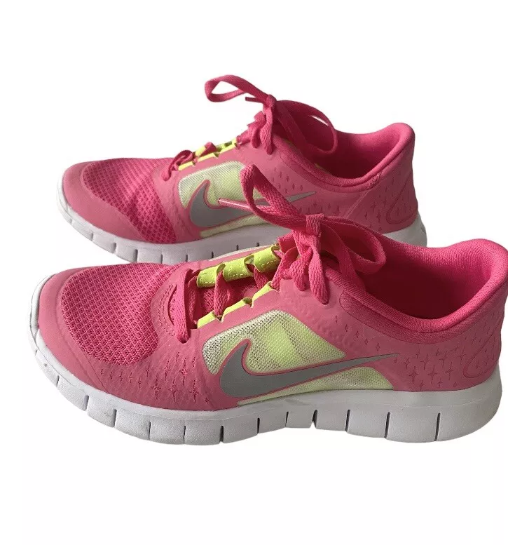 traidor Trampolín Archivo Nike Free Run 3 Running Shoes US Size 5Y Pink 512098-600 Women's 6.5 | eBay