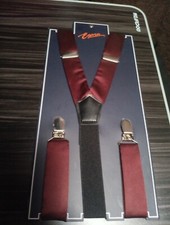 Egara Suspenders Burgundy Size Regular