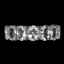Summer 925 Silver Ring Oval Aquamarine 7x5mm Natural Gemstone Jewelry Size 9