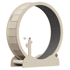 Cat Exercise Wheel for Quiet Running Indoor Use 47" Cat Treadmill with Carpet