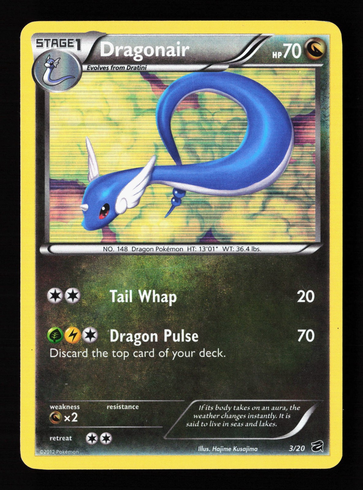 Dragonair 3/20 Holo Dragon Vault Pokemon Card